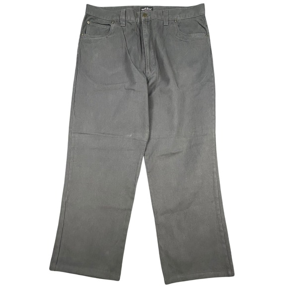 Woolrich Other - Woolrich Heavy Canvas Pants Mens 36x29 Gray Wide Baggy Straight‎ Leg Workwear